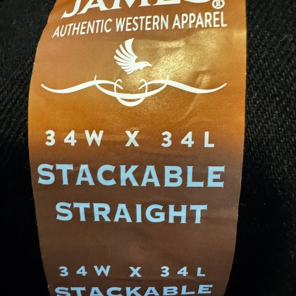 NEW Cody James Jackson Slim Stackable Straight Jeans Men's 34X34 Black‎ Western